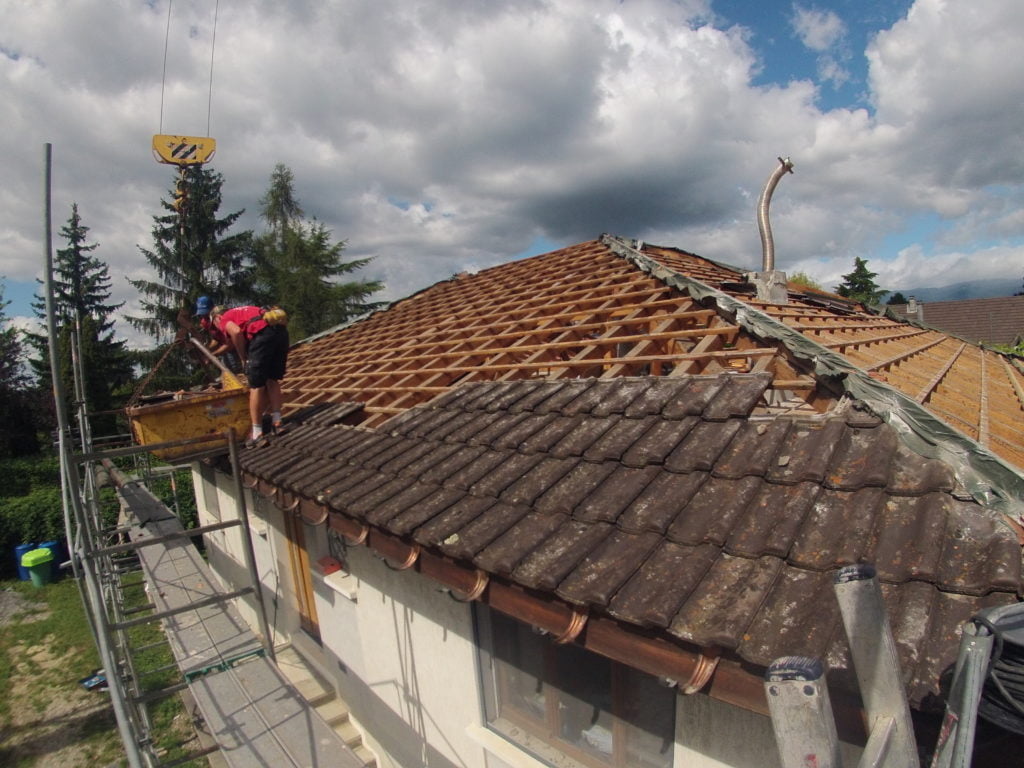 dépose toiture surélévation maison Douvaine