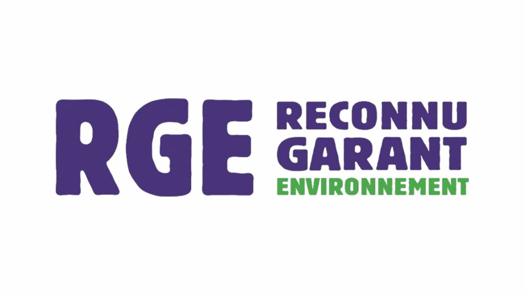Logo RGE – Reconnu Garant de l’Environnement, label qualité pour la rénovation énergétique