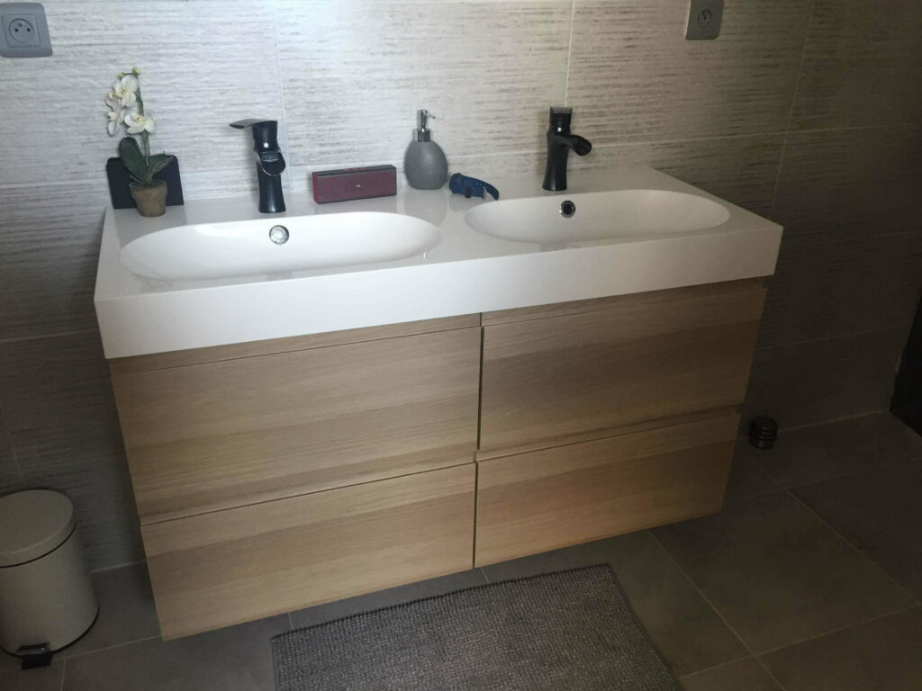 Salle de bains rénovée à Bons-en-Chablais