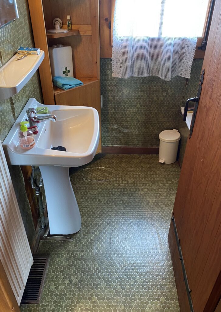 Ancienne salle de bains non rénovée à Douvaine