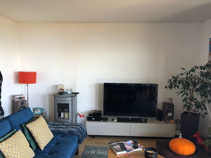 Salon avant rénovation à Évian