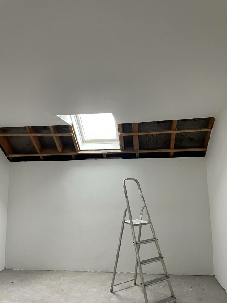 Salon rénové à La Roche-Sur-Foron avec un espace convivial