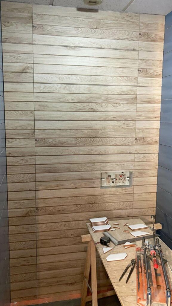 Détails de la rénovation des sanitaires à Douvaine