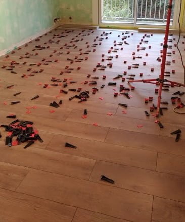 Carrelage imitation parquet installé à Bons en Chablais