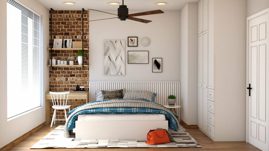 Chambre scandinave à Bons-en-Chablais