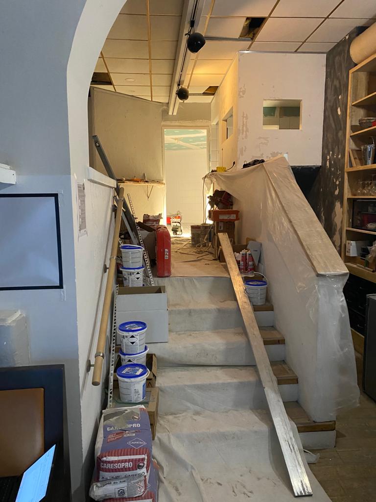 Travaux de rénovation dans un restaurant à Thonon-les-Bains
