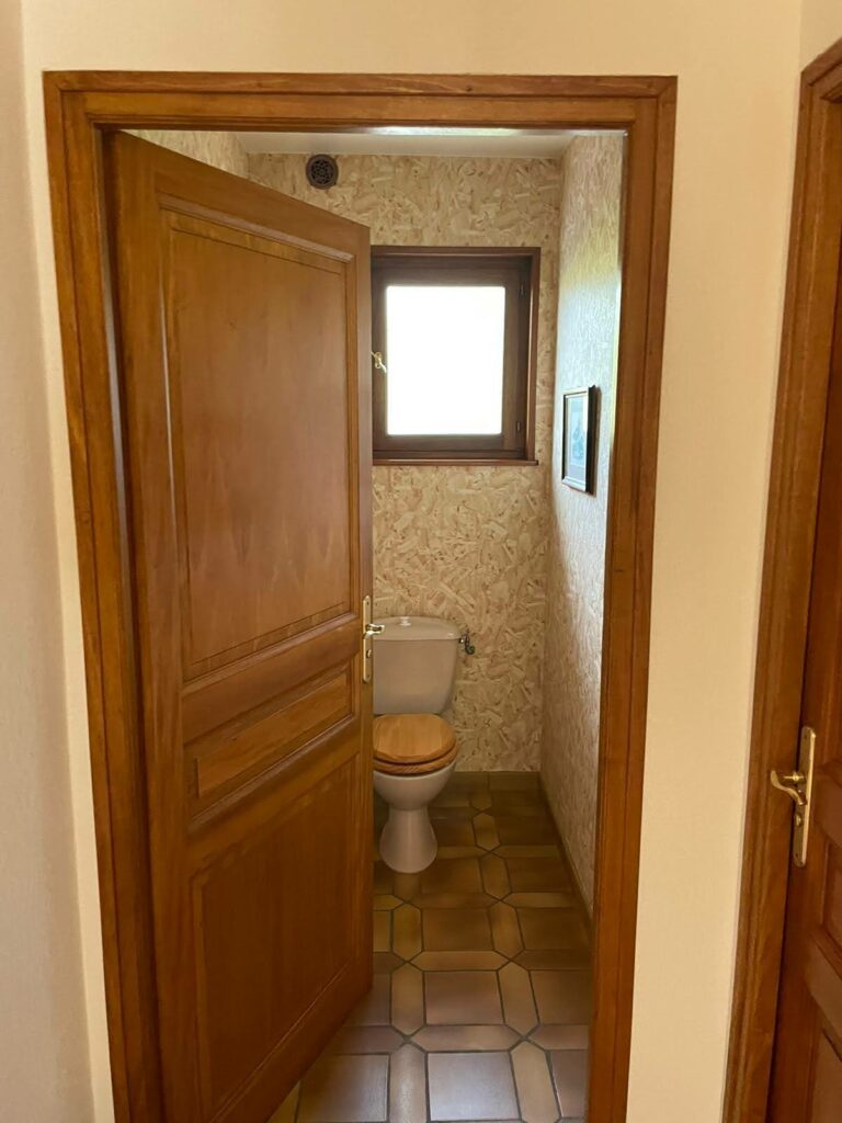 toilettes avant la rénovation à Ballaison